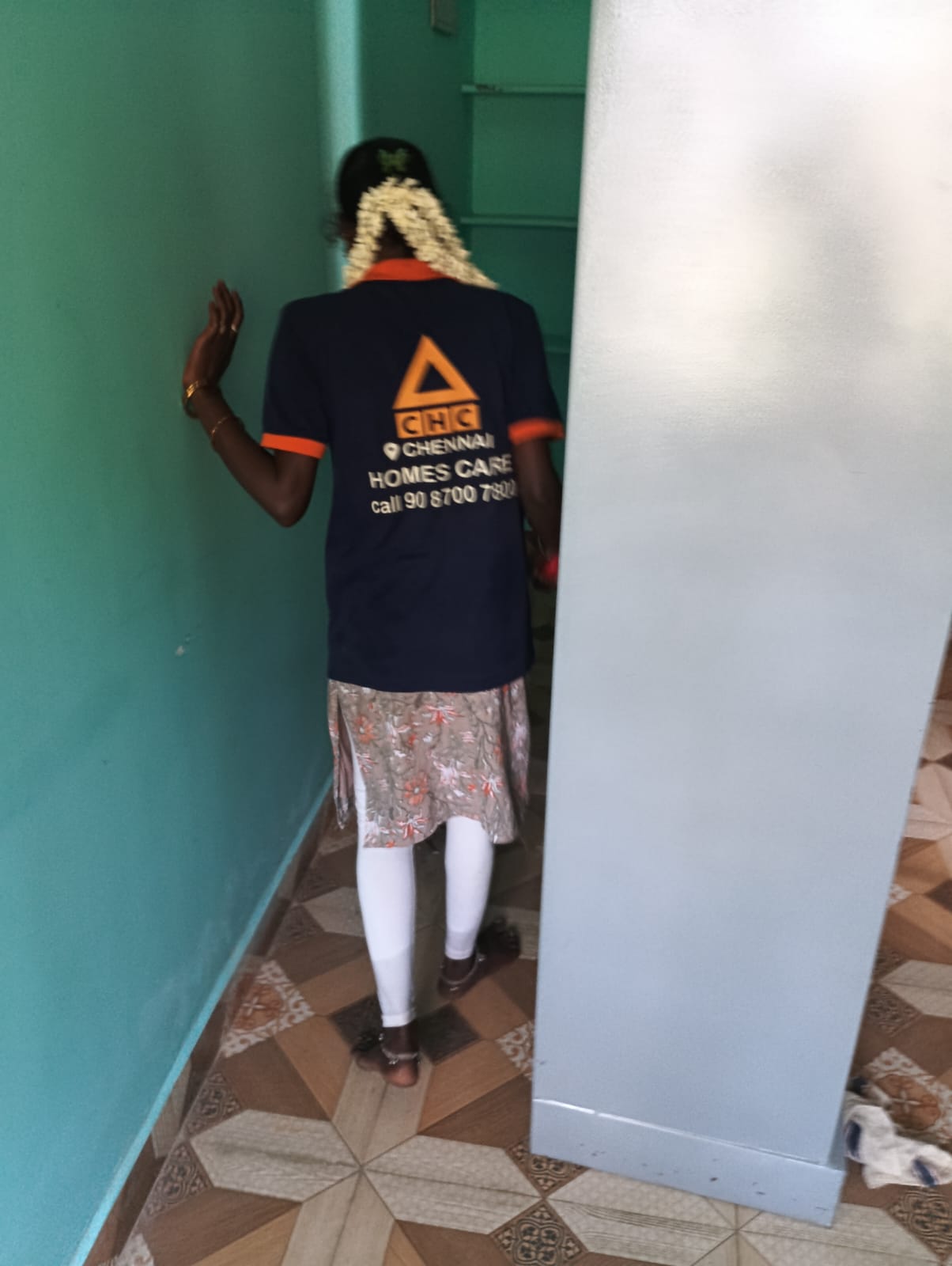Home cleaning work by trained staff